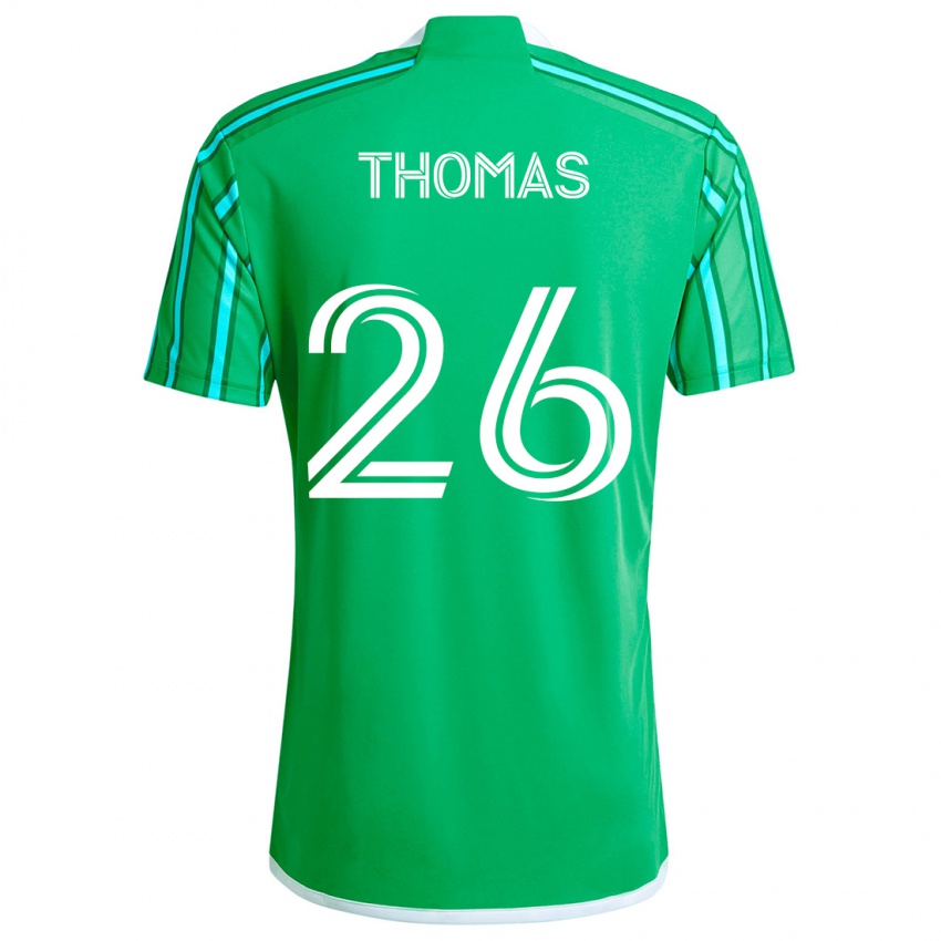 Kinderen Andrew Thomas #26 Groen Wit Thuisshirt Thuistenue 2024/25 T-Shirt België