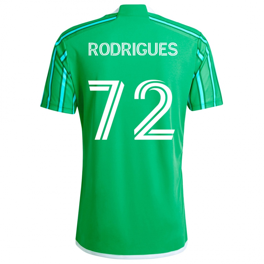 Kinderen Braudílio Rodrigues #72 Groen Wit Thuisshirt Thuistenue 2024/25 T-Shirt België