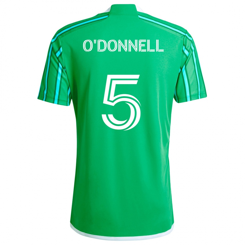 Kinderen Kristina O'donnell #5 Groen Wit Thuisshirt Thuistenue 2024/25 T-Shirt België