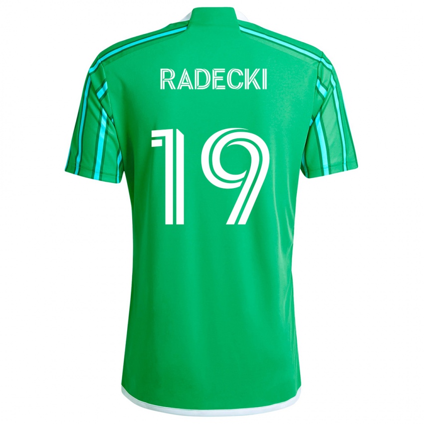 Kinderen Taylor Radecki #19 Groen Wit Thuisshirt Thuistenue 2024/25 T-Shirt België