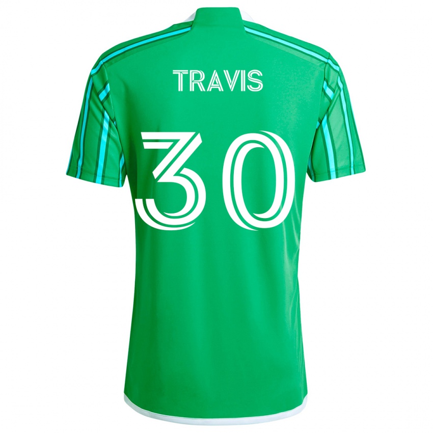 Kinder Riley Travis #30 Grün Weiß Heimtrikot Trikot 2024/25 T-Shirt Belgien