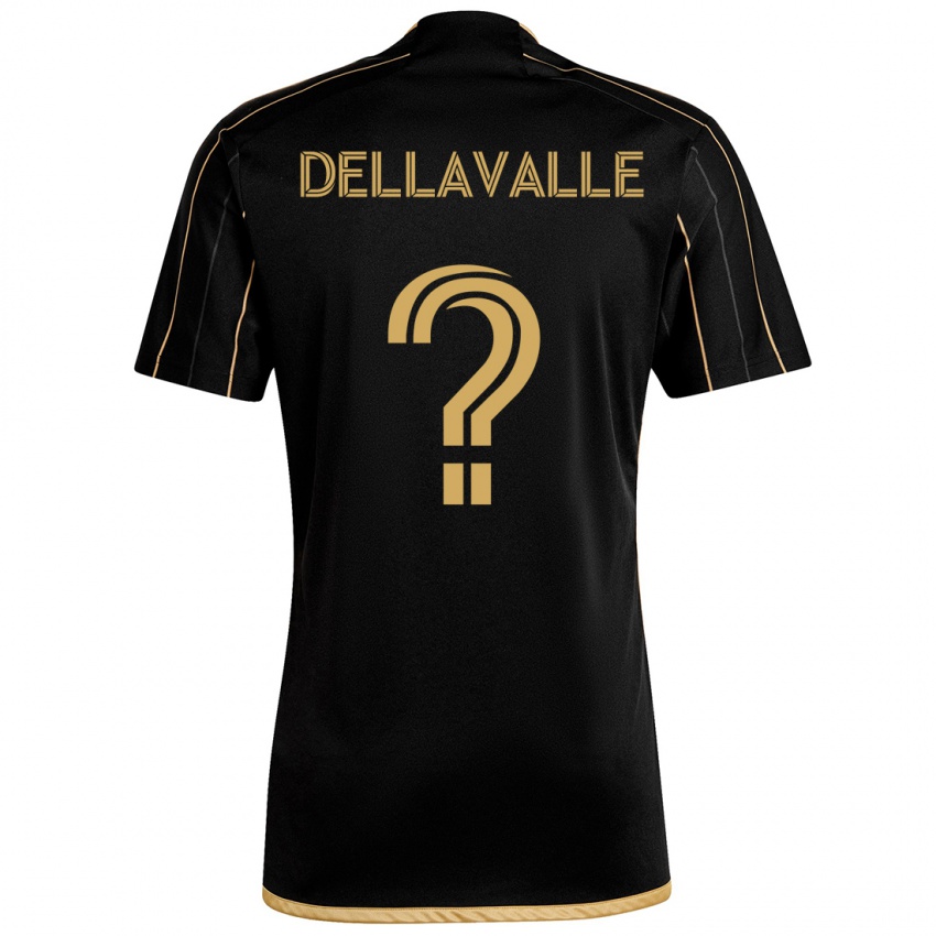 Kinderen Lorenzo Dellavalle #0 Zwart Goud Thuisshirt Thuistenue 2024/25 T-Shirt België