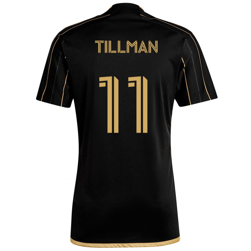 Kinderen Timothy Tillman #11 Zwart Goud Thuisshirt Thuistenue 2024/25 T-Shirt België