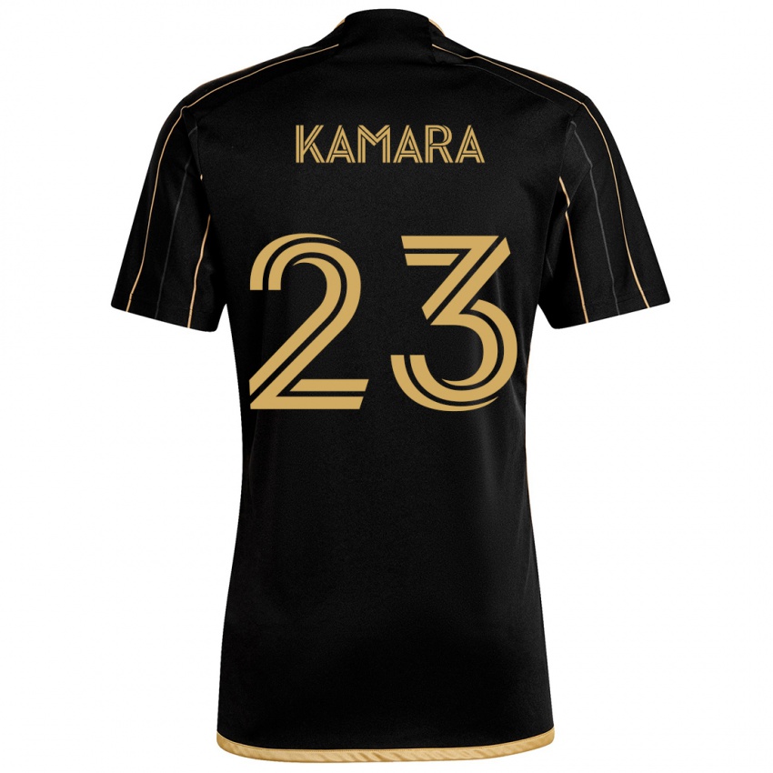 Kinderen Kei Kamara #23 Zwart Goud Thuisshirt Thuistenue 2024/25 T-Shirt België