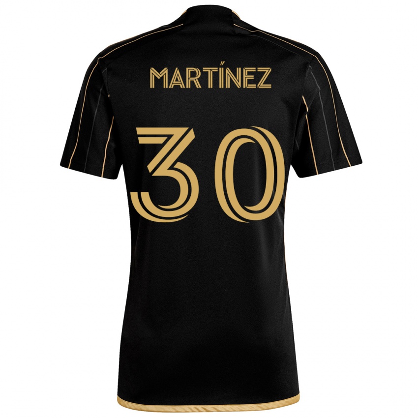 Kinderen David Martínez #30 Zwart Goud Thuisshirt Thuistenue 2024/25 T-Shirt België