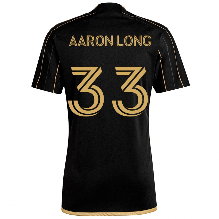 Kinderen Aaron Long #33 Zwart Goud Thuisshirt Thuistenue 2024/25 T-Shirt België