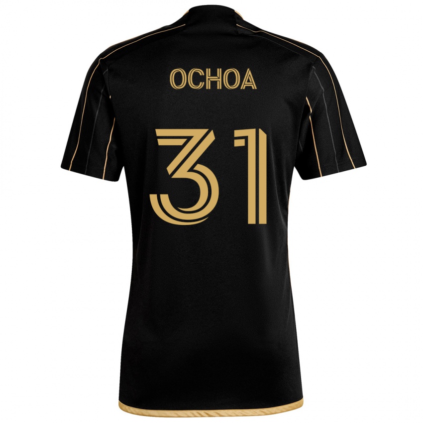 Kinderen David Ochoa #31 Zwart Goud Thuisshirt Thuistenue 2024/25 T-Shirt België