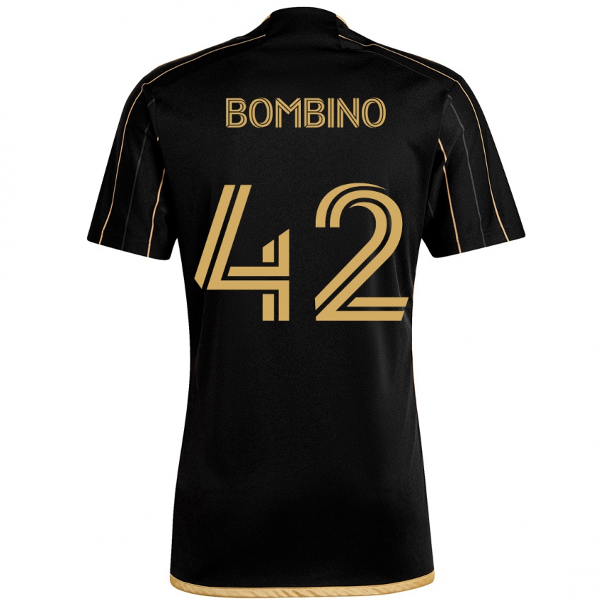 Kinderen Luca Bombino #42 Zwart Goud Thuisshirt Thuistenue 2024/25 T-Shirt België