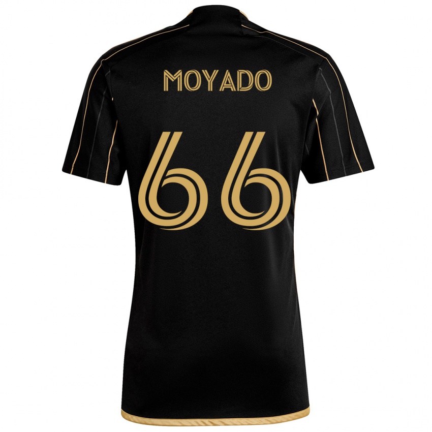 Kinderen Bryan Moyado #66 Zwart Goud Thuisshirt Thuistenue 2024/25 T-Shirt België