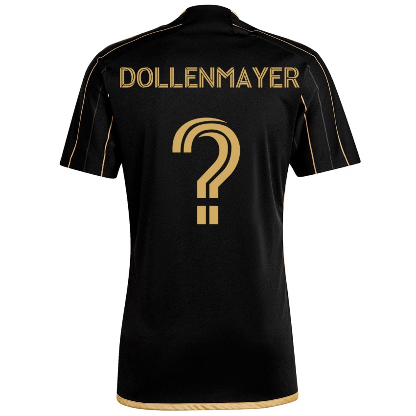 Kinderen Noah Dollenmayer #0 Zwart Goud Thuisshirt Thuistenue 2024/25 T-Shirt België