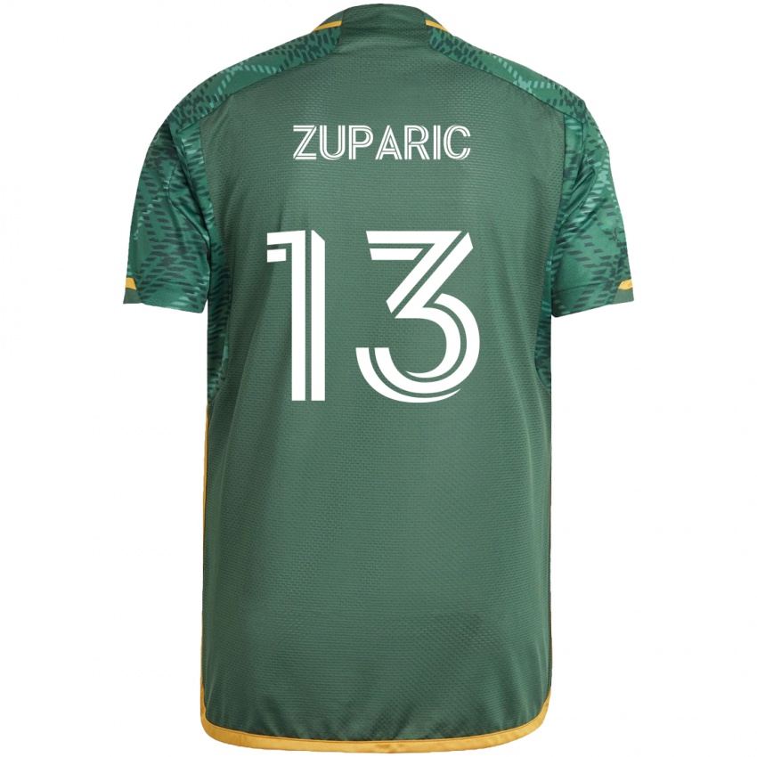 Kinderen Dario Zuparic #13 Groen Oranje Thuisshirt Thuistenue 2024/25 T-Shirt België