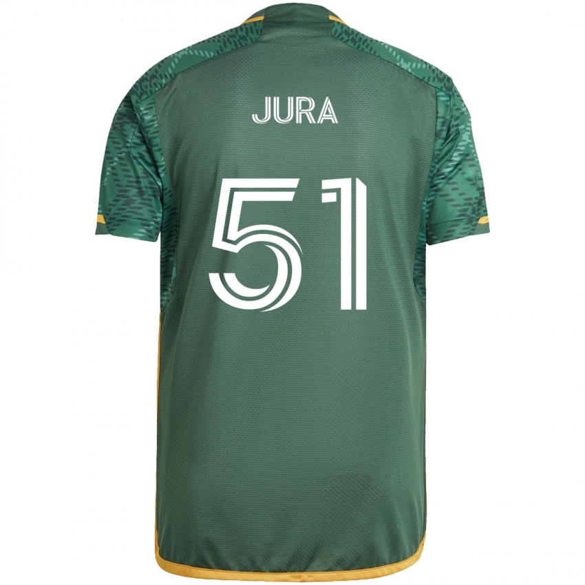 Kinderen Sawyer Jura #51 Groen Oranje Thuisshirt Thuistenue 2024/25 T-Shirt België