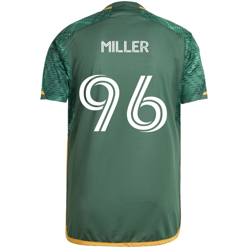 Kinderen Carver Miller #96 Groen Oranje Thuisshirt Thuistenue 2024/25 T-Shirt België