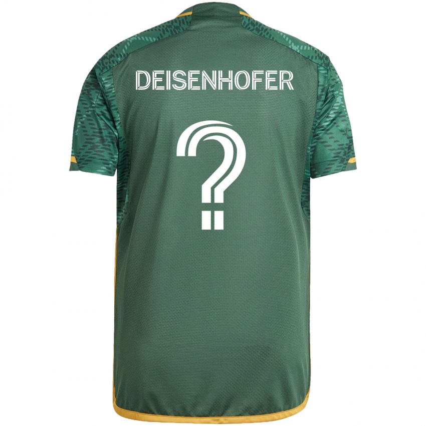 Kinderen Maximilian Deisenhofer #0 Groen Oranje Thuisshirt Thuistenue 2024/25 T-Shirt België