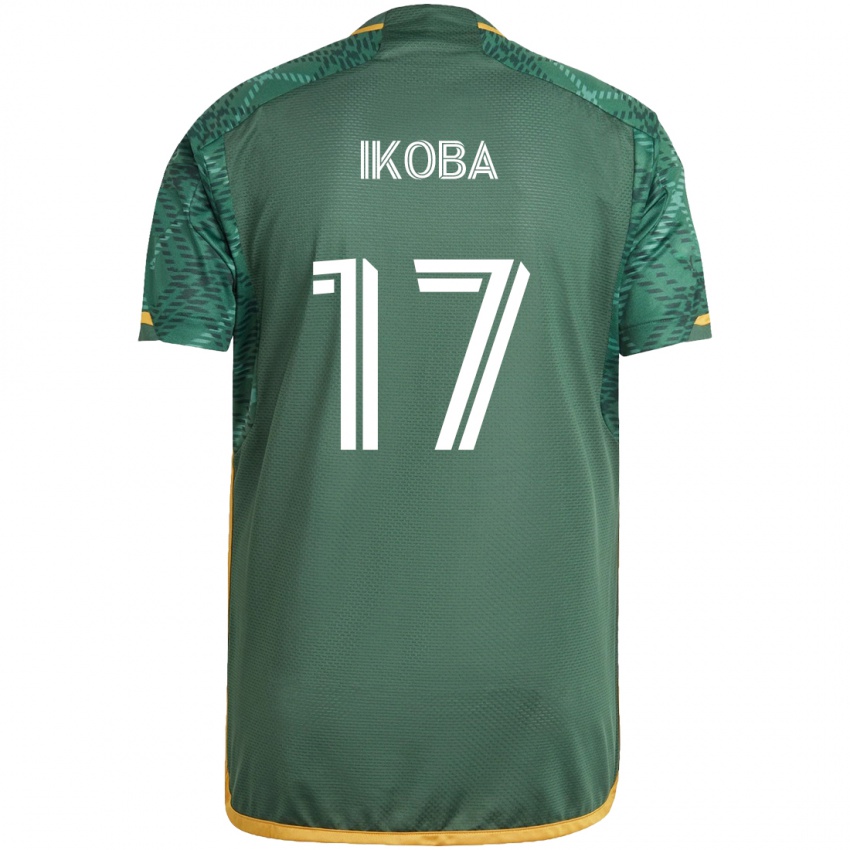 Kinderen Tega Ikoba #17 Groen Oranje Thuisshirt Thuistenue 2024/25 T-Shirt België