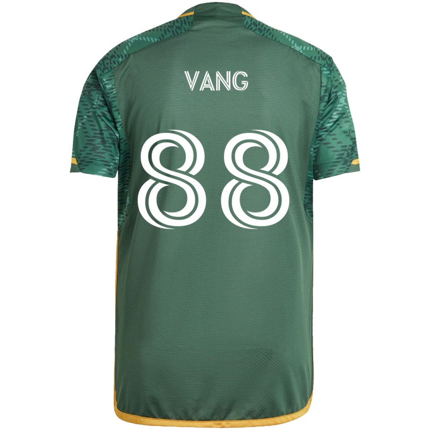 Kinderen Michael Vang #88 Groen Oranje Thuisshirt Thuistenue 2024/25 T-Shirt België