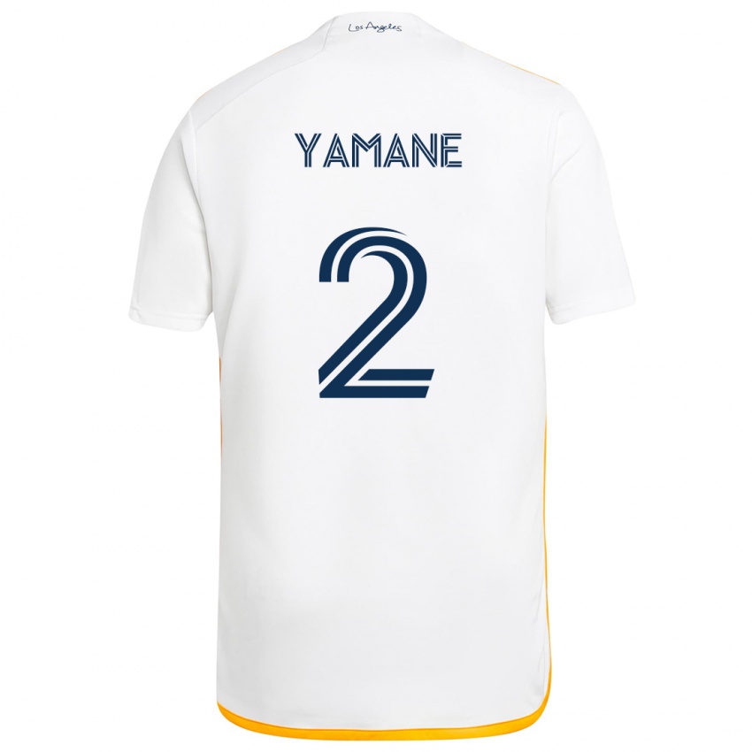 Kinderen Miki Yamane #2 Wit Geel Thuisshirt Thuistenue 2024/25 T-Shirt België