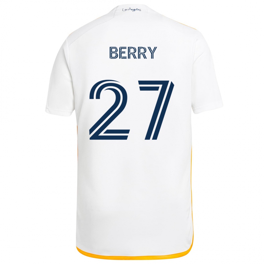 Kinderen Miguel Berry #27 Wit Geel Thuisshirt Thuistenue 2024/25 T-Shirt België