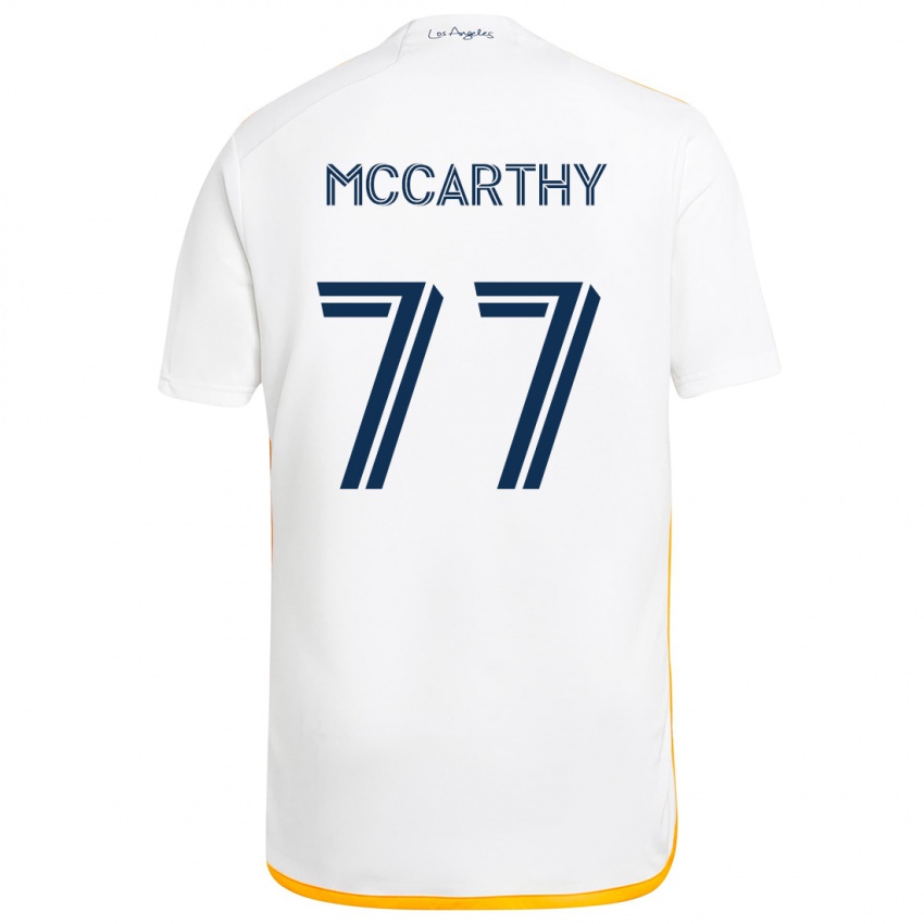 Kinderen John Mccarthy #77 Wit Geel Thuisshirt Thuistenue 2024/25 T-Shirt België