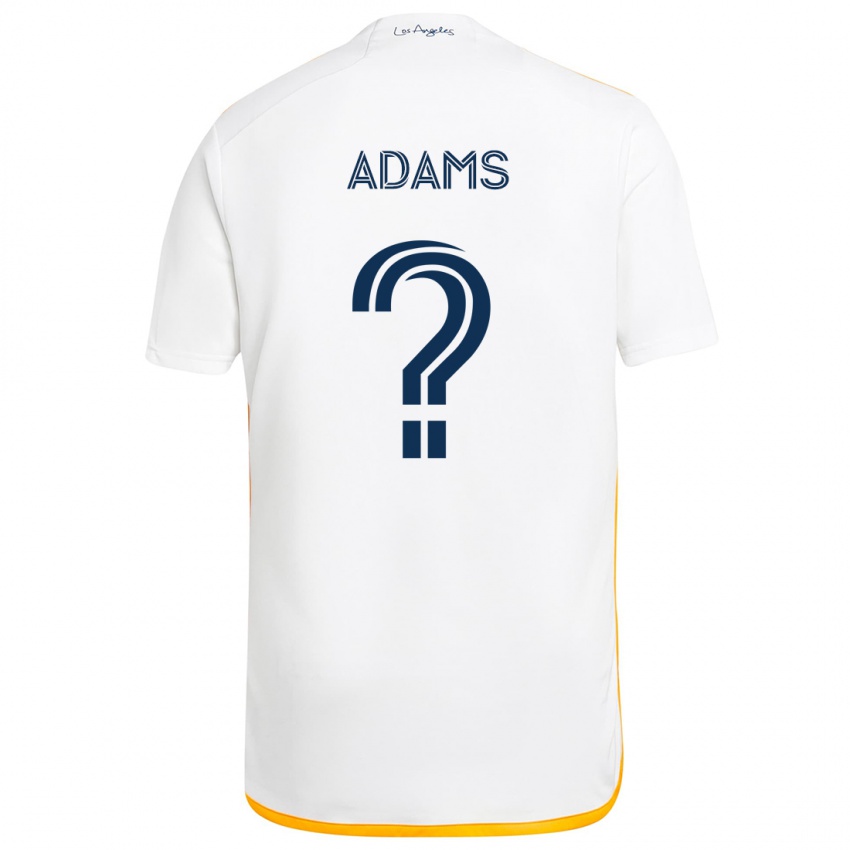 Kinderen Lucca Adams #0 Wit Geel Thuisshirt Thuistenue 2024/25 T-Shirt België