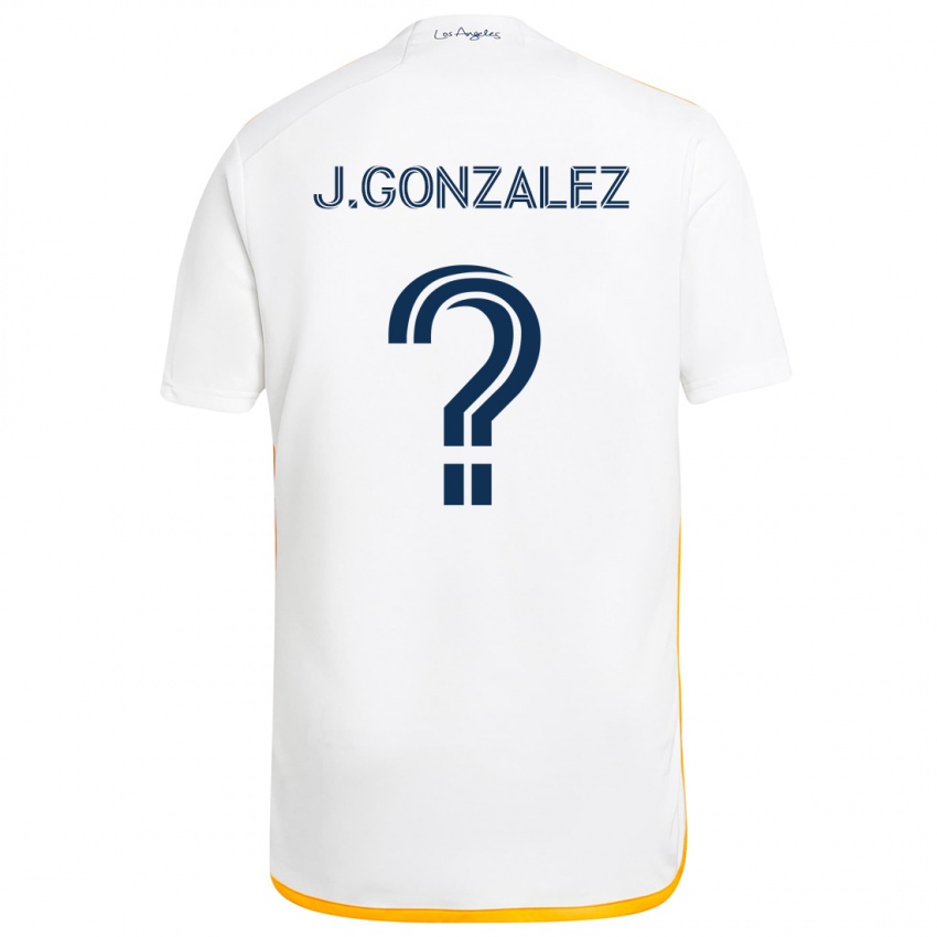 Kinderen Jesse Gonzalez #0 Wit Geel Thuisshirt Thuistenue 2024/25 T-Shirt België