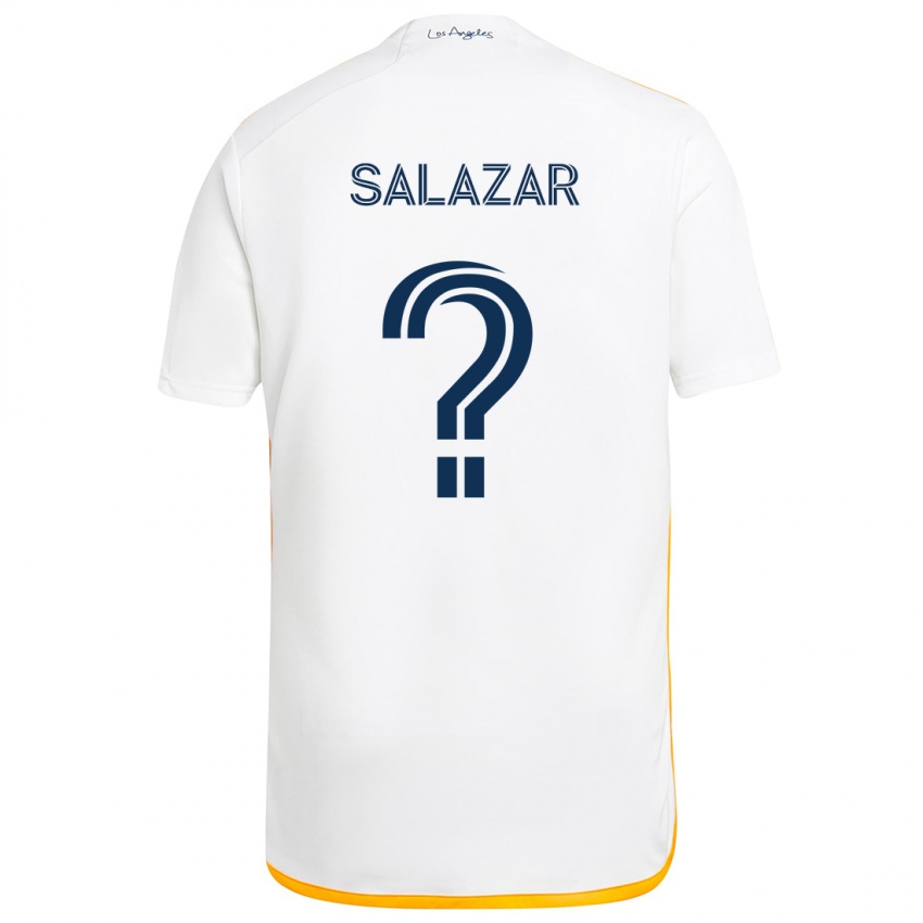 Kinderen Enrique Salazar #0 Wit Geel Thuisshirt Thuistenue 2024/25 T-Shirt België