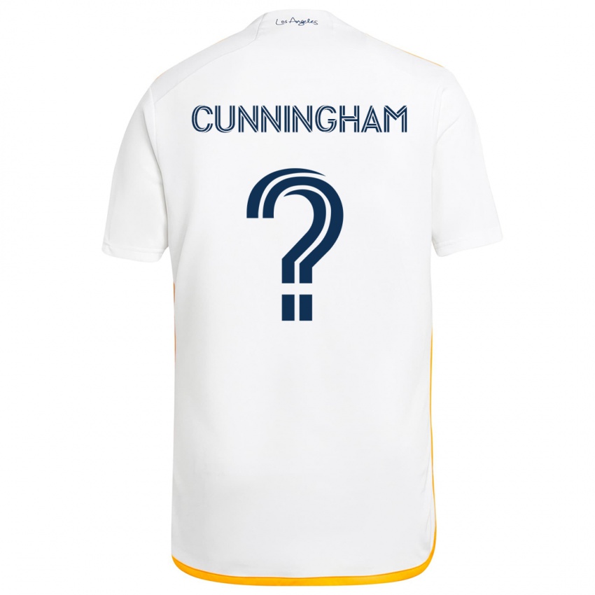 Kinderen Joaquin Cunningham #0 Wit Geel Thuisshirt Thuistenue 2024/25 T-Shirt België