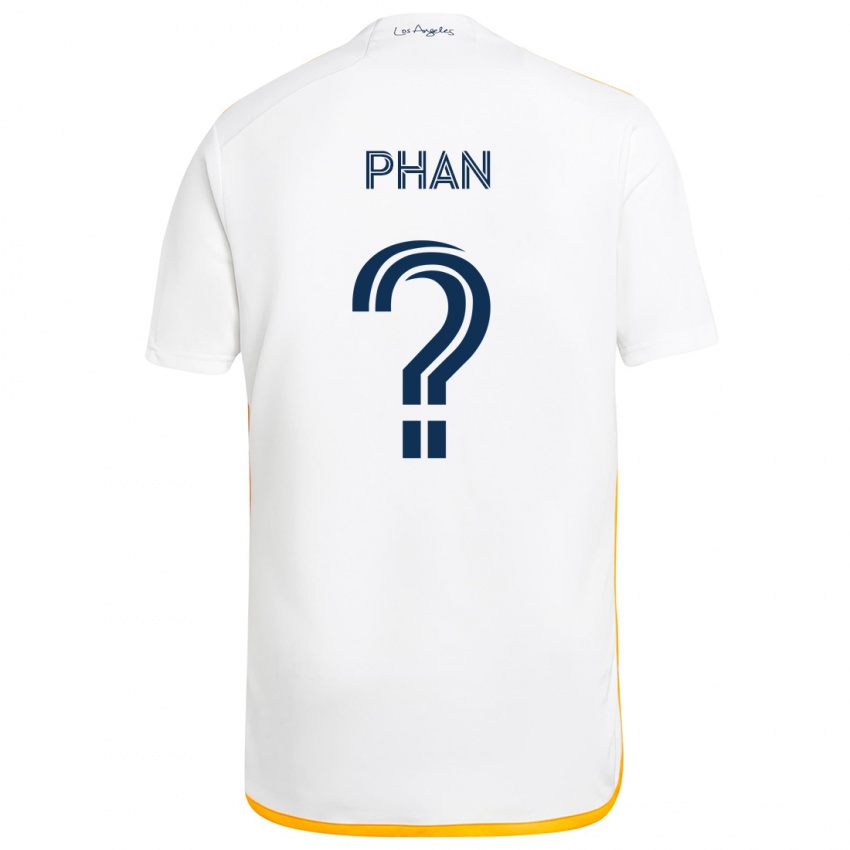 Kinderen Brett Phan #0 Wit Geel Thuisshirt Thuistenue 2024/25 T-Shirt België