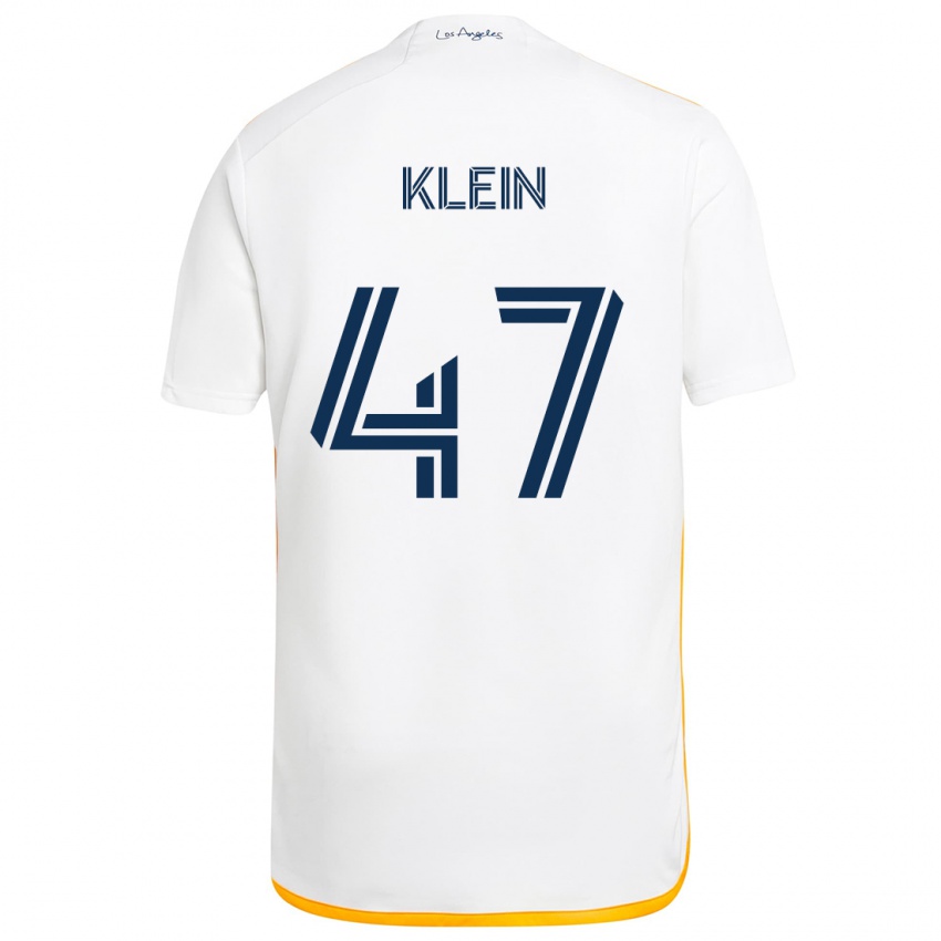 Kinderen Carson Klein #47 Wit Geel Thuisshirt Thuistenue 2024/25 T-Shirt België