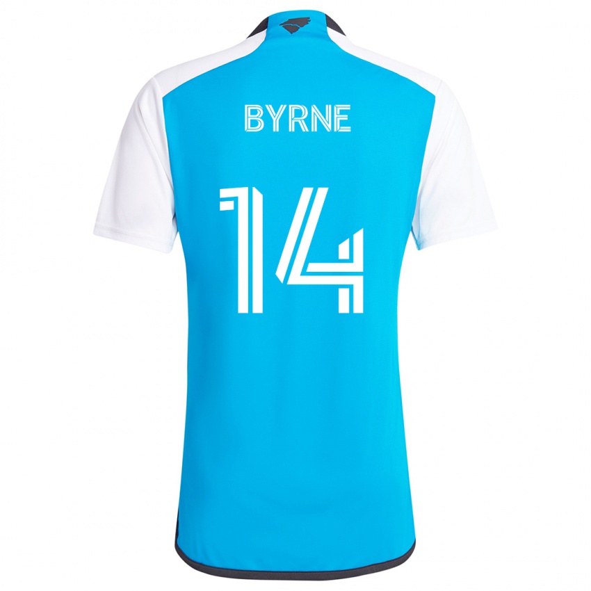 Kinderen Nathan Byrne #14 Blauw Wit Thuisshirt Thuistenue 2024/25 T-Shirt België