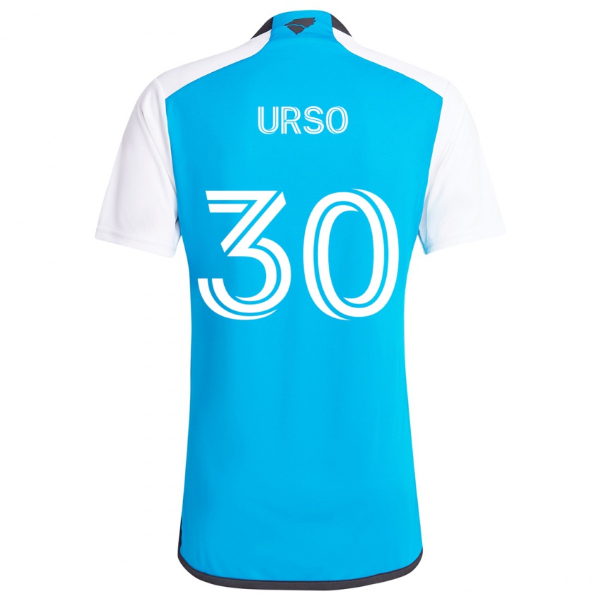 Kinderen Júnior Urso #30 Blauw Wit Thuisshirt Thuistenue 2024/25 T-Shirt België