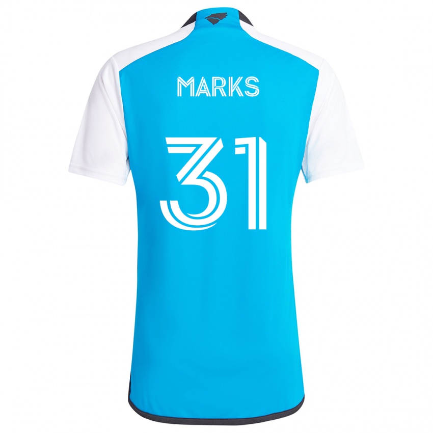 Kinderen George Marks #31 Blauw Wit Thuisshirt Thuistenue 2024/25 T-Shirt België