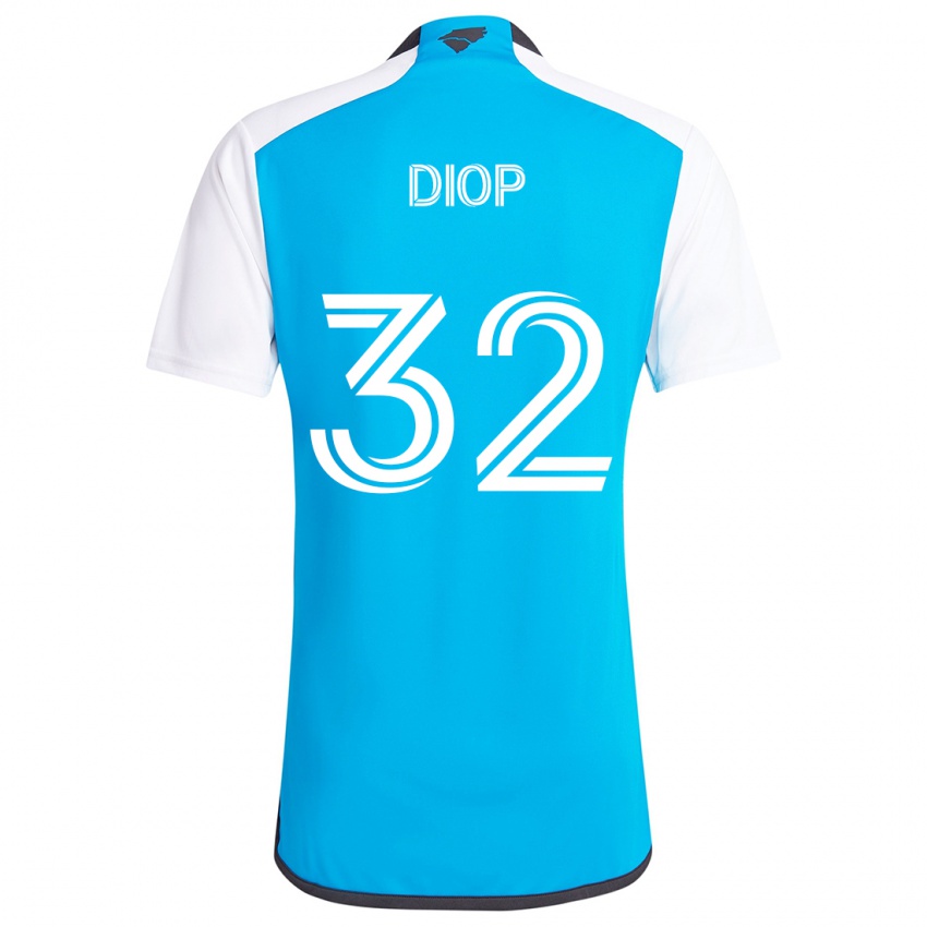 Kinderen Hamady Diop #32 Blauw Wit Thuisshirt Thuistenue 2024/25 T-Shirt België