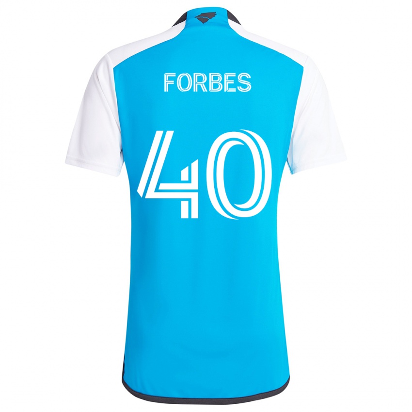 Kinderen Jahlane Forbes #40 Blauw Wit Thuisshirt Thuistenue 2024/25 T-Shirt België