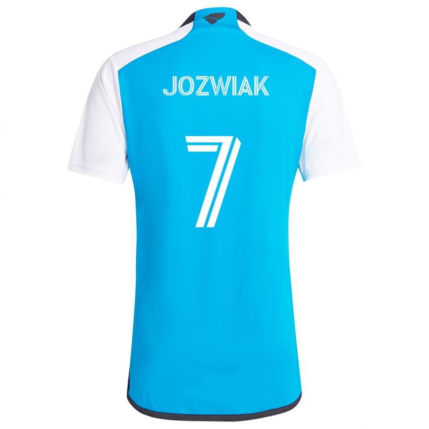 Kinderen Kamil Józwiak #7 Blauw Wit Thuisshirt Thuistenue 2024/25 T-Shirt België