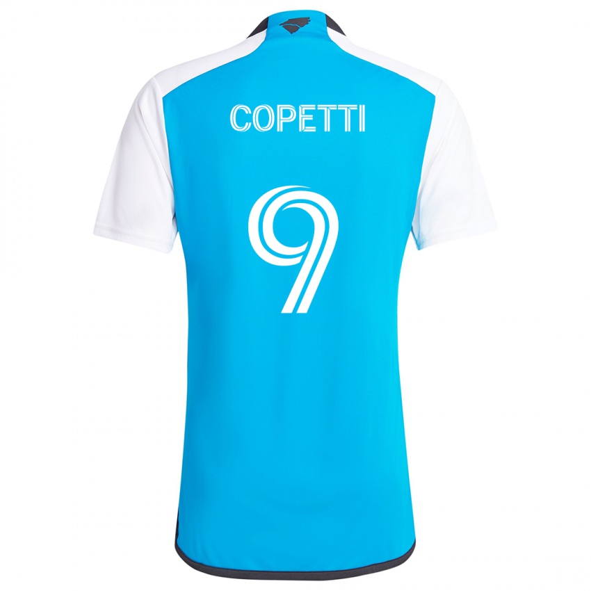 Kinderen Enzo Copetti #9 Blauw Wit Thuisshirt Thuistenue 2024/25 T-Shirt België