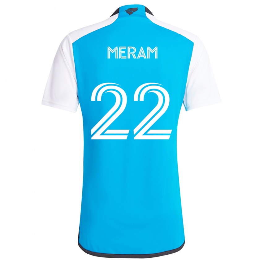 Kinderen Justin Meram #22 Blauw Wit Thuisshirt Thuistenue 2024/25 T-Shirt België