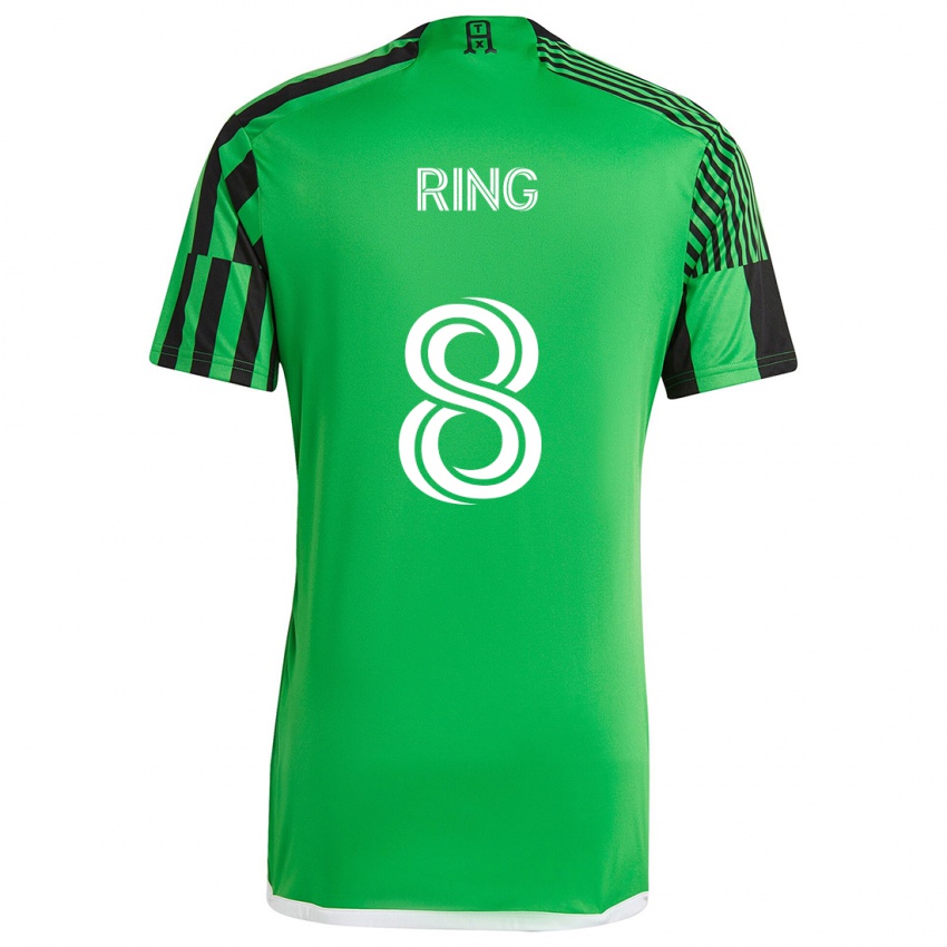 Kinderen Alexander Ring #8 Groen Zwart Thuisshirt Thuistenue 2024/25 T-Shirt België