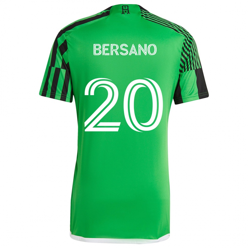 Kinderen Matt Bersano #20 Groen Zwart Thuisshirt Thuistenue 2024/25 T-Shirt België