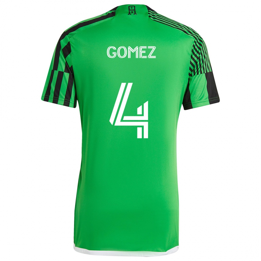 Kinderen Antonio Gomez #4 Groen Zwart Thuisshirt Thuistenue 2024/25 T-Shirt België