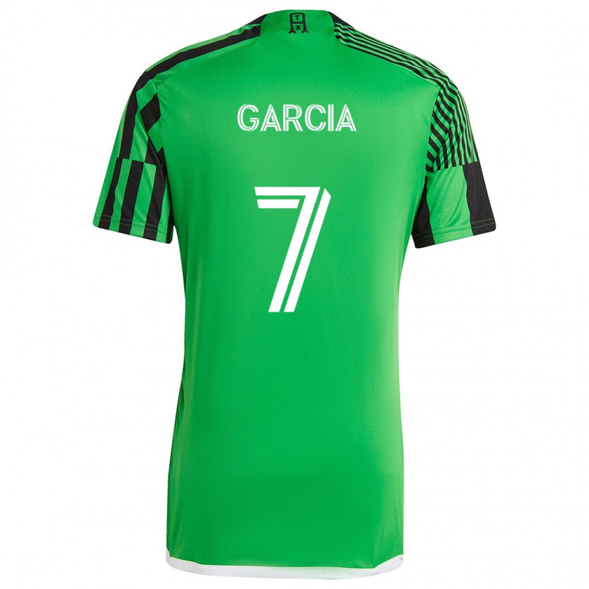 Kinderen Anthony García #7 Groen Zwart Thuisshirt Thuistenue 2024/25 T-Shirt België