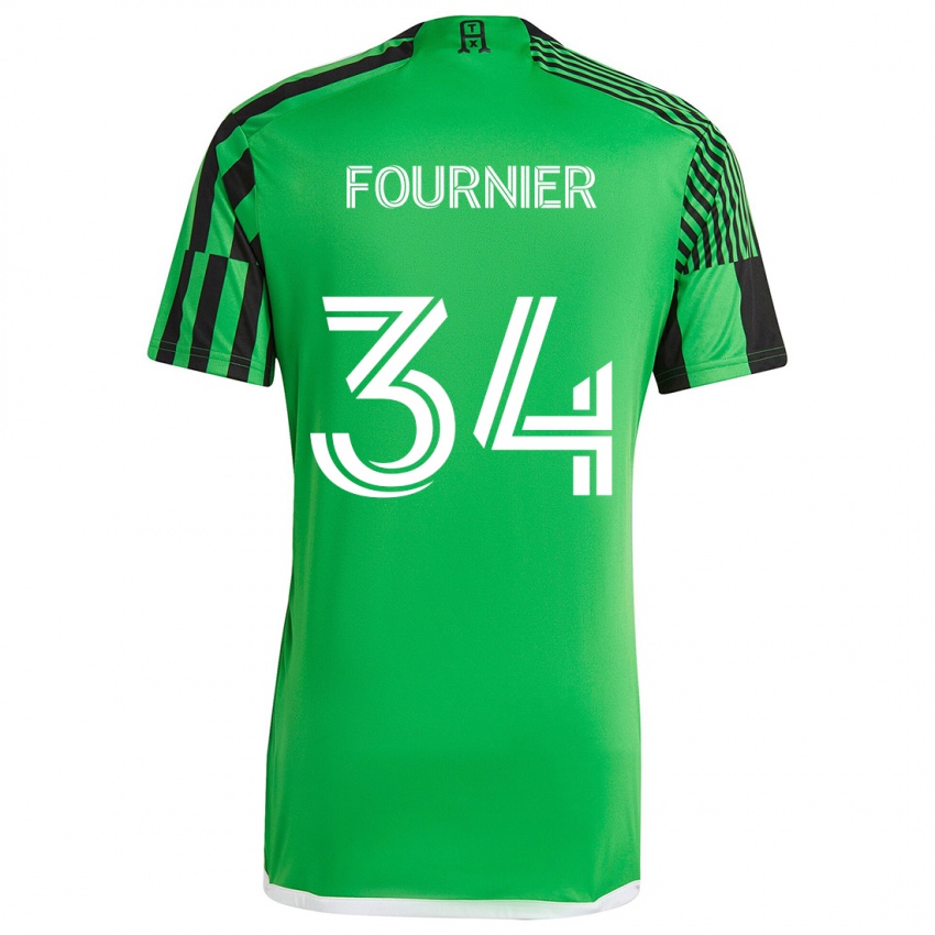 Kinderen Drake Fournier #34 Groen Zwart Thuisshirt Thuistenue 2024/25 T-Shirt België