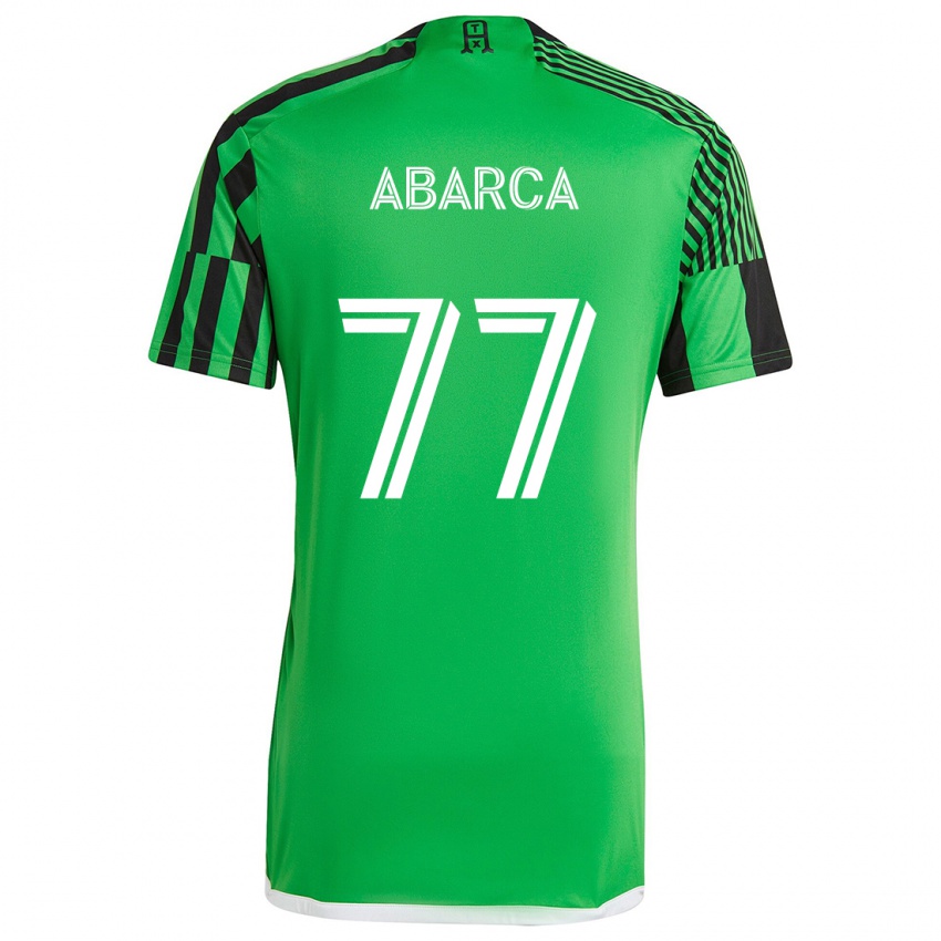 Kinderen Diego Abarca #77 Groen Zwart Thuisshirt Thuistenue 2024/25 T-Shirt België