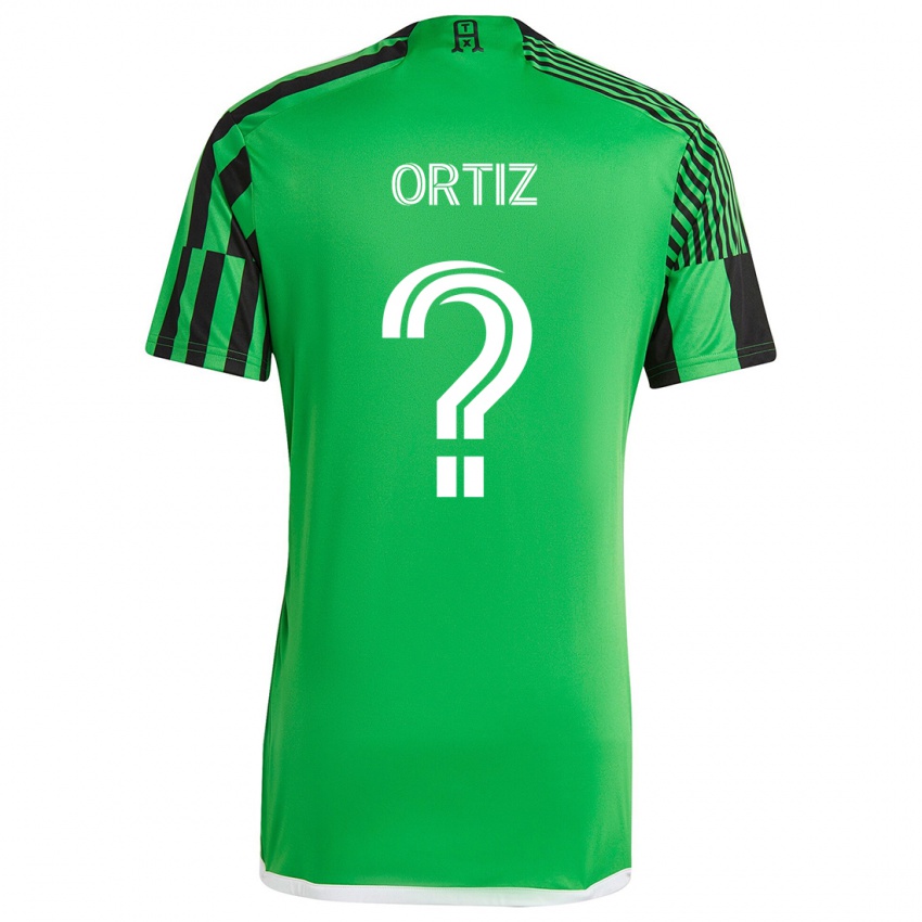 Kinderen Viggo Ortiz #0 Groen Zwart Thuisshirt Thuistenue 2024/25 T-Shirt België