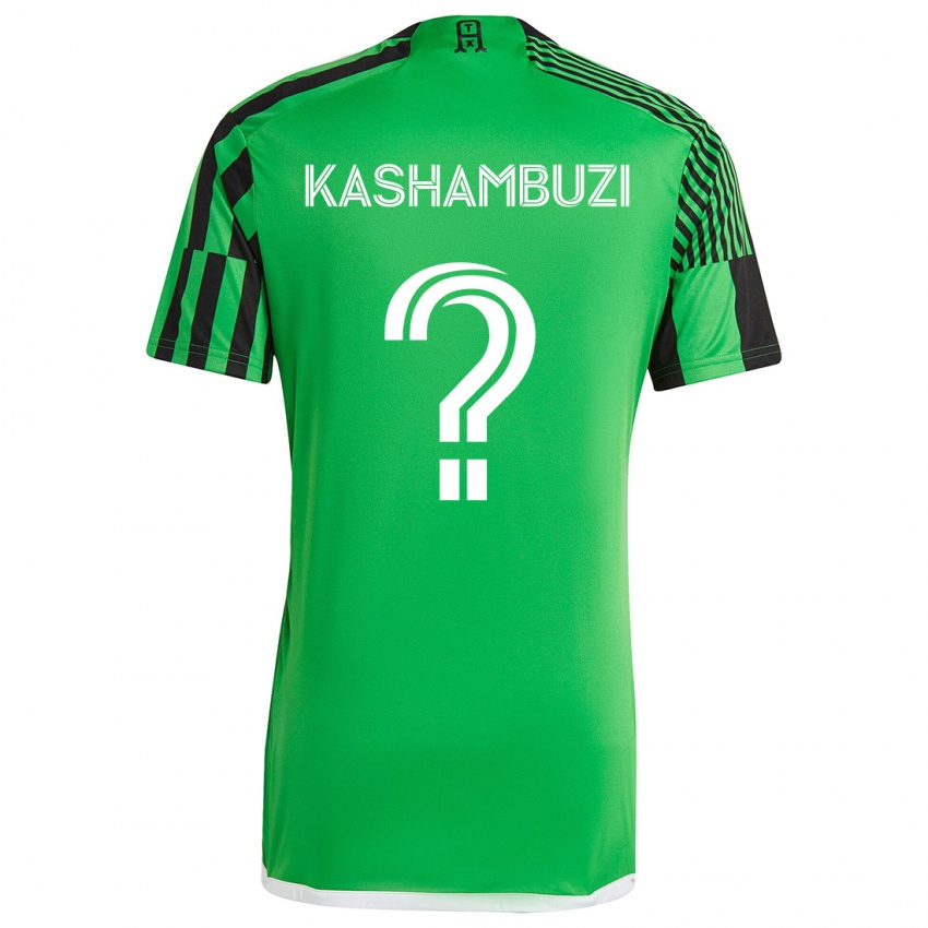 Kinderen Nick Kashambuzi #0 Groen Zwart Thuisshirt Thuistenue 2024/25 T-Shirt België