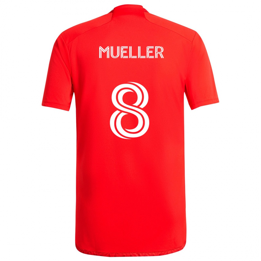 Kinderen Chris Mueller #8 Rood Wit Thuisshirt Thuistenue 2024/25 T-Shirt België