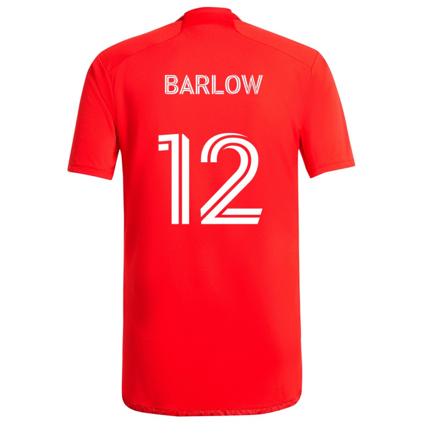 Kinderen Tom Barlow #12 Rood Wit Thuisshirt Thuistenue 2024/25 T-Shirt België