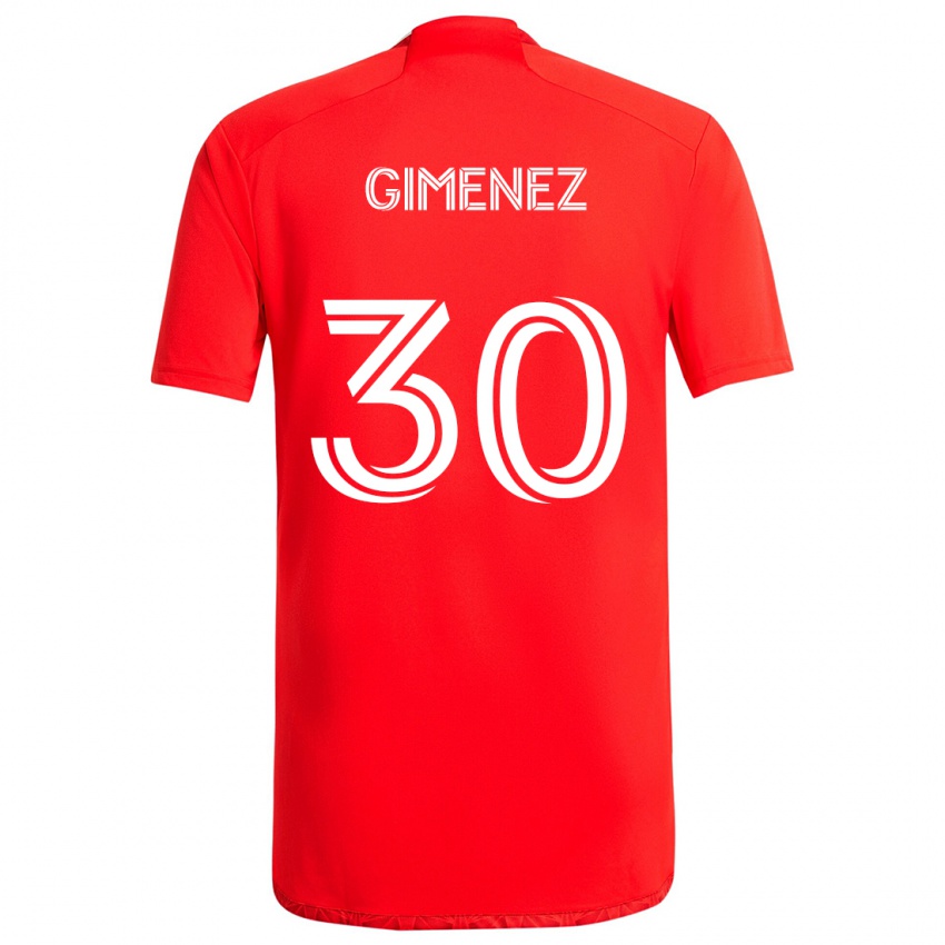 Kinderen Gastón Giménez #30 Rood Wit Thuisshirt Thuistenue 2024/25 T-Shirt België