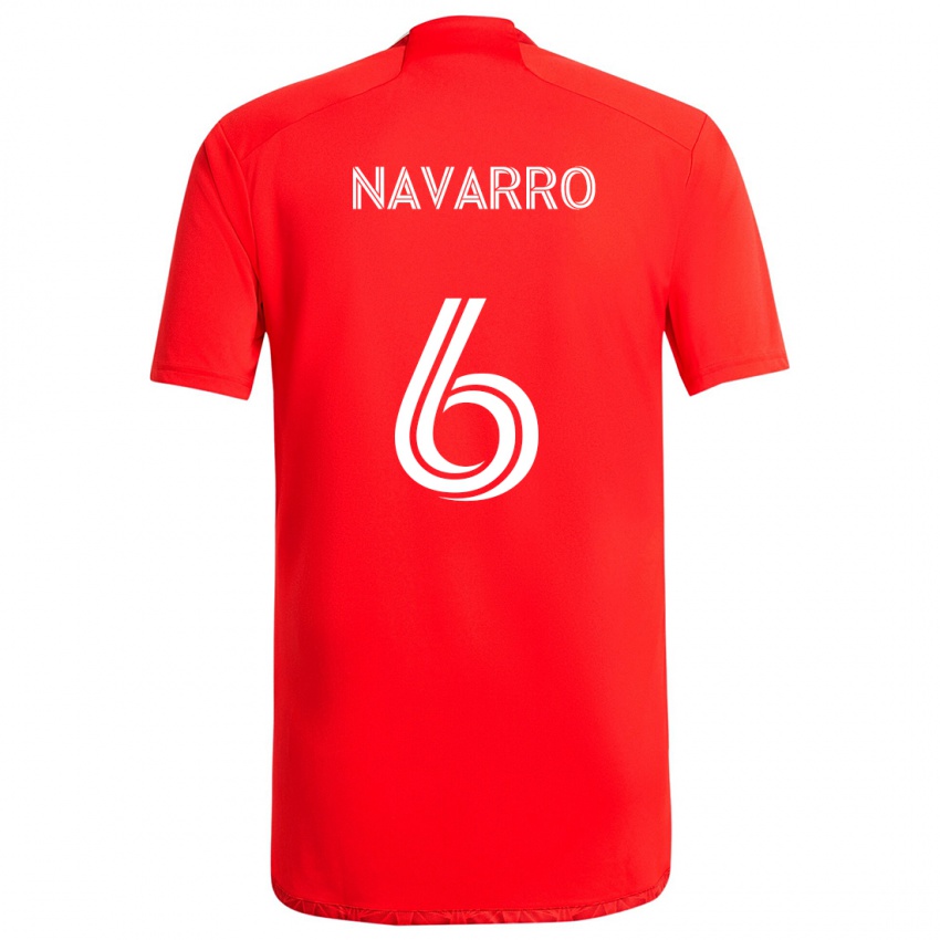 Kinderen Miguel Navarro #6 Rood Wit Thuisshirt Thuistenue 2024/25 T-Shirt België