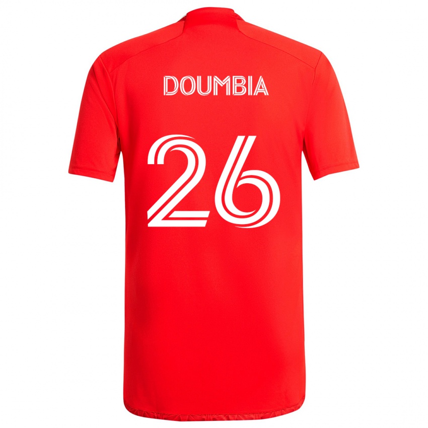 Kinderen Ousmane Doumbia #26 Rood Wit Thuisshirt Thuistenue 2024/25 T-Shirt België